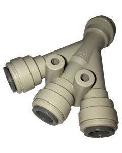 3/8“等于三路分压器 - 推动配合