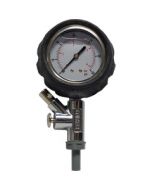 管路压力测试工具(嗅探器)，0-60psi，橡胶套充液压力表